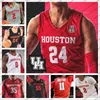 Custom Houston Cougars 2021 Basketball 24 Quentin Grimes 0 Marcus Sasser 2 Caleb Mills 12 Tramon Mark NCAA Men Młodzież Kid Jerseys S-4xl