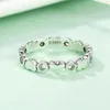 925 Genuine Sterling Silver Stackable Ring Love Heart Forever Finger Rings for Women Wedding Engagement Jewelry SCR164263B