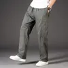 Pantalon cargo Pantalon pour hommes Style militaire Salopette en coton tactique Homme Multi poches Pantalon de sport droit et ample PA1228 220713