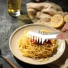 Kitchen Tools Stainless Steel Pasta Tongs Spaghetti Noodle Food Clip Teethed Ends Cooking Utensils Kitchen Accessories KDJK2204