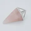H￤nge halsband mode reiki chakra fyrkant pyramid kon pelare pendel naturliga howlite sten lapis kristall halsband europeiska smycken