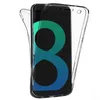 360 graders kroppsfront baksida Transparent TPU Telefonväskor till iPhone 13 12 Mini 11 Pro max 7 8 Plus XR XS Max Not20 Ultra S22 S21