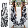 Zomer maxi lange jurk mode dames sexy boho gestreepte mouwloze strandstijl riem sundress vestidos voor vrouwelijke bigsweety 220611