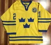 Nik1 personnalisé n'importe quel numéro 21 PETER FORSBERG maillot de hockey de l'équipe de Suède cousu personnalisé n'importe quel nom et numéro de maillots