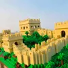 Blocks The Great Wall Building Blocks Chinese Famous Architecture Micro Brick 3D Model Diamond Block Toys For Kid Birthday Gifts T230103