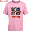 T-shirt en coton d'été enfant Rouge Ball 4 - Les mauvaises boîtes T-shirt T-shirt T-shirt Children T-shirt Children T-shirt Tops 220407