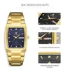 WWOOR Luxus Business Männer Uhren Gold Quarz Edelstahl Sport Quadratische Uhr Wasserdicht Woche und Datum Relogio Masculino 220329