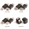 Noir Double tête USB 2.0 Type A connecteur adaptateur coupleur femelle à femelle convertisseur F/F