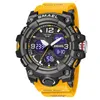 Wristwatches Fashion Outdoor Waterproof Digital Watches For Men Trend Big Dial Luminous Quartz Watch Led Dual Display Tactical