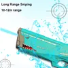 Roclub Automatic Electric Water Gun Toy Bursts Summer Play Watergun Toys 500ML Shark High Pressure Beach Toy Kids Water Fight 220716