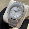 Shiny Mens 시계 자동 기계 디자이너 시계 41mm 사파이어 빛나는 비즈니스 손목 시계 Montre de Luxe