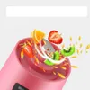 محمولة USB عصير الفاكهة الكهربائية محمولة مصنع عصير الخضروات الخضار الخلاط خلاط عصير صغير قابل لإعادة شحن كوب مع كابل الشحن FY4069 SXJul24