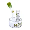 Mini zlewka Bong Glass Vapor Dab Rig Hookahs Nexus Przenośne rury wodne Hokeja Kształt Podstawa 5 cali i 14 mm złącza paznokcie kopuły