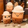 Cute Pearl Milk Tea Cup Plush Toys Lovely Stuffed Soft Bubble Tea Shaped Pillow For Children Girls Home Decor Gift Dolls
