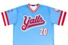 GlaC202 Heren Dames Jeugd Florence Y'alls Custom Elk nummer Elke naam Baseball Jersey All Stitched Fast Shipping