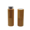 10 ml tom roterande bambu spray parfymflaska liten marknadsföringsprov atomizer tube påfyllningsbar container SN4508