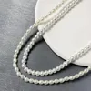 Pendant Necklaces Luxury Simulated Pearls Bead For Women Vintage Pearl Trendy Woman's Choker Initial Letter Name Charms NecklacePendant