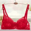 B C D Plug size Reggiseno in pizzo a V profondo Reggiseno sottile con filo intimo Reggiseni morbidi per lingerie sexy per donna 220516