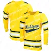 NCAA Michigan Wolverines Hockey Jersey Kent Johnson Brendan Brisson Nick Blankenburg Eric Ciccolini Nick Granowicz Michael Pastujov Johnny