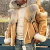 Men's Jackets Faux Leather Plush Fur Coats Men One Large Collar Coat Man Casaco Feminino Clothes Vintage Harajuku Plus Size 4XLMen's