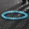 Handmade Women's 6mm Rhinestone Austria Crystal Strands Round Glass Beads Stretch Bracelet Femme Bangle Bracelets Women Girl Wrap Jewelry