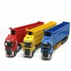 1 50 Modelo de caminhão de contêiner de engenharia Liga de liga semitrailer despejador de caminhão de caminhão Metal Logistics Toys2221S3063401