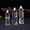 Oggetti decorativi Figurine Quarzo cristallino naturale Punto di trasparenza Pietra curativa Prismi esagonali 50-80 mm Bacchetta per obelisco Decorazione per la casa