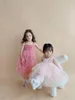 Robes de fille Vêtements de bébé pour les filles Tulle Jarretelles Enfant Mariage Princesse Élégante Robe d'anniversaire Demoiselle d'honneur Fête Été 8 12Y