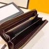 Luksusowe portfele torebki męskie projektant portfela Moneta torebka męska długa moda moda cała mecz klasyczny retro zamek błyskawiczny czarny posiadacz karty 1220
