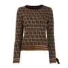 Designer Sweater Autumn Winter fashion jumper sweaters Womens Jacquard knitting Cardigan