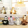 40 cm Créative Animaux en peluche sac à dos enfants Sac à dos Léopard Tiger Panda Polar Bear Giraffe Bag Sac à dos Ldren Gift J220729