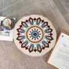Kudde/dekorativ kudde marockansk stil kast broder hantverk ottoman täcker meditation pouf bohemian pom-pom ostuffed sittdyskhet