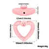 Heart Shape Pink Ceramic Smoking Pipe Smoking Pipe for Dry Tobacco Glass Water Pipe Wholesale