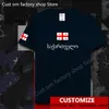 Géorgie hommes t-shirts gratuit maillot personnalisé bricolage nom numéro 100 coton t-shirt pays sportif footballeur GEO géorgien 220616