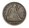 1875s siedzący Liberty Twenty cent copy0123456786653311