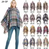 Poncho con cappuccio lavorato a maglia invernale da donna Mantello Abbigliamento per la casa Crochet Frange Nappa Scialle Avvolgere Pullover oversize Mantello Maglione YF0063