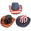 Berets American Flag Sun Hat Celebrate Independence Day Decorative Adult Unisex Star Striped Western Cowboy Paint Jazz HatBerets