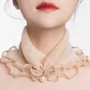 Fashion Lace Variety Scarf Neck Collar creativo Creativo Pendente Pearl Cioncero Cesta Heling Women Accessori Abbigliamento Accessori abbigliamento