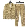 xinxinbuy Mens Suits sets Fashion Designer Blazers Man Classic Casual floral Jacquard fabric Jacket Long Sleeve SlimSuit Coats M-3XL