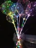 LLFA ledde bobo ballong med festdekor 31.5 tum stick 3m sträng ballong ljus jul halloween födelsedag ballonger