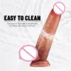 Penis realistisk dildo strapon med sugkopp Stora kuk elastiska byxor rem på sexiga leksaker för kvinnliga lesbiska produkter