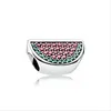 Andy Jewel Authentic 925 Sterling Silver Beads Pave Watermelon Charms Passar European Pandora Style Jewely Armband Necklace 791901CZR