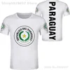 Paraguay T-shirt bricolage gratuit nom personnalisé numéro Pry T-shirt drapeau de la nation Py Paraguay République espagnole collège imprimer Po vêtements 220702