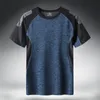 Quick Dry Sport T Shirt Men Short Sleeves Summer Casual Cotton Plus Asian Size M5XL 6XL 7XL Top Tees GYM Tshirt Clothes 220614