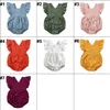 Zomer baby ruffed rompers baby peuter linnen jumpsuits kleding jongens en meisjes ruche mouwloze lichaamsdelen uit één stuk kleding m4156