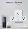 Tuya Wi -Fi Wireless Smart Wall Socket с 1000A Switch Voice Remote Control USA Работа с Alexa Google Home