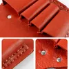 Car Organizer Elektriker Cowhide Kit Belt Bag Special Pocket Wallet Fem-Joint Clamp Case Multifunktionella läder Verktygspåsar