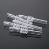 TOP Quartz Nail Tips Smoking Accessories for Mini Nectar Collector Kits 10mm 14mm 18mm Male Joint DHL Free