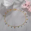 Collier de perles colorées bohème pour femmes, breloques, pompon, chaîne de clavicule, bijoux faits à la main, cadeaux Elle22