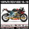 Injektionsmögelkropp för Aprilia RSV4 RSV 1000 RSV-1000 RSV1000R 16-19 Kroppsarbete 5DH.44 RSV1000 R RR 16 17 18 19 RSV1000RR 2016 2017 2018 2019 OEM FAIRING Silver Black